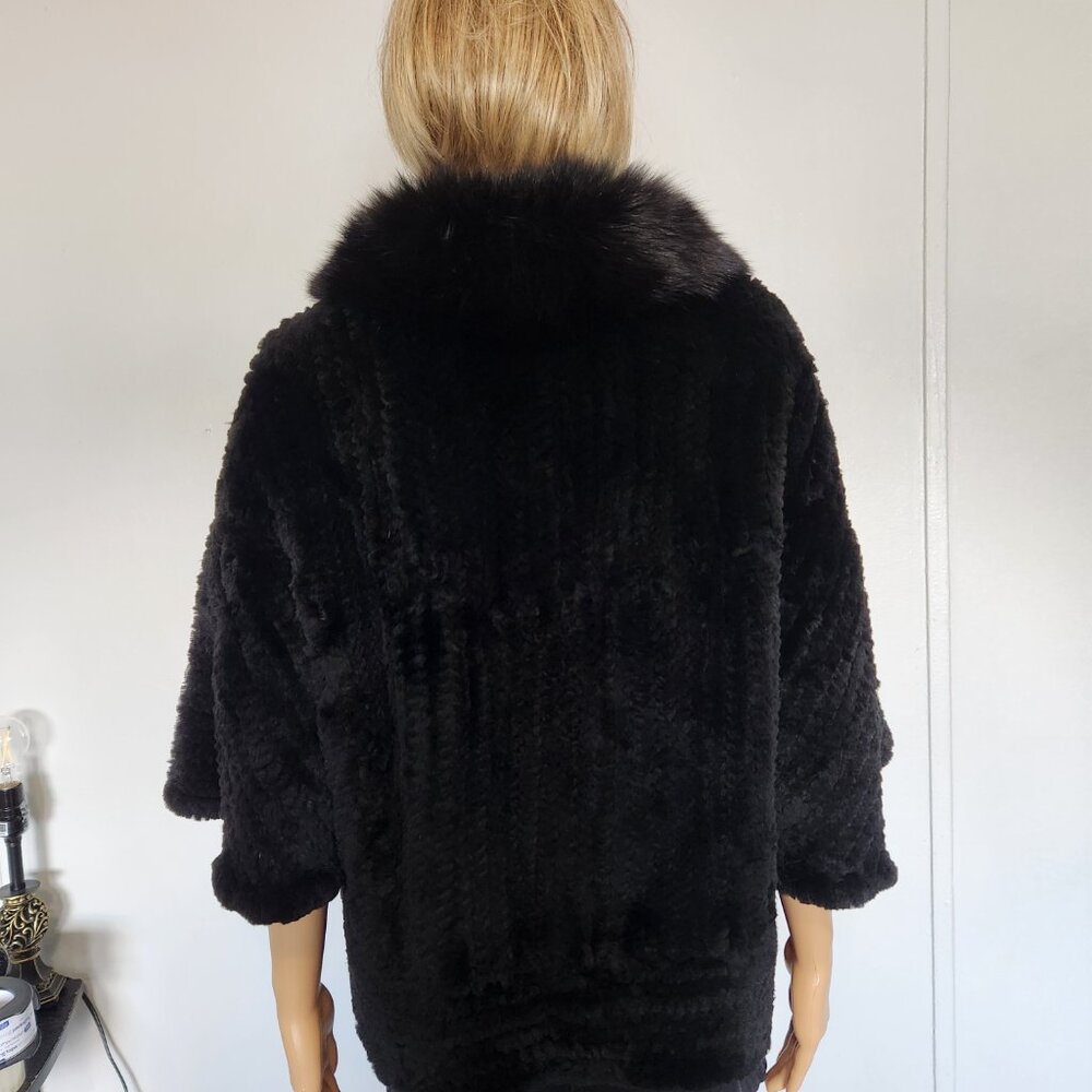 #642 XXL Faux fur/fox jacket - Picture 2 of 4